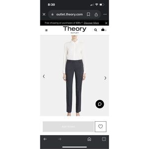 Theory Gray Boot Cut Pants